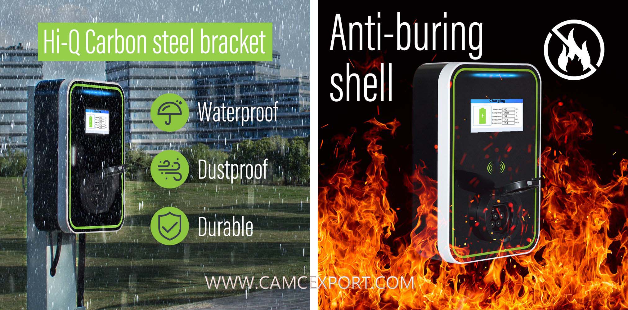 نوع تجاري 1 مقبس نوع شاحن السيارة الكهربائية